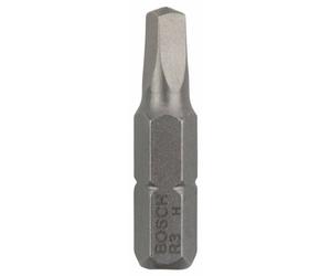 Bosch Accessories 3 Pieces Extra Hard Quality Screw Bit Set for Square Hollow Screws, R3 Thickness, 25 mm Length