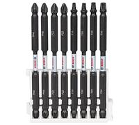 Bosch Accessories 8pcs. Double Screwdriver Bit Set (Impact Control, T/PZ/PH Bits, Length 110mm, Pick and Click, Accessory Impact Drill)