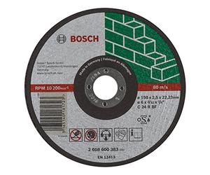 Bosch Accessories Flat Hub Cutting Disc Expert for Stone C 24 R Bf, 2.5 mm, Grey, 2608600383