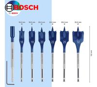 Bosch Accessories Triple Point Woodworking Flat Drill Cabinet Lock Hole Opener Wood Fraise High Speed Steel Drill Bit Set 152mm 2608900331