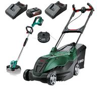 Bosch Advanced Rotak 36V-40-650 36V Cordless Lawnmower 42Cm & Trimmer 2X Batts