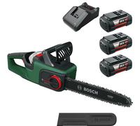 Bosch ADVANCEDCHAIN 36V-35-40 36v Cordless Chainsaw 350mm 3 x 4ah Li-ion Battery Charger