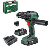 Bosch AdvancedDrill 18V-80 Cordless Drill (Drill and Screw; 18V System; 78 Nm; Metal Chuck; Magnetic Bit; Aux Handle; Two Batteries and Charger)