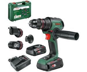 Bosch AdvancedDrill 18V-80 QuickSnap Drill/Driver with Battery (Drill/Screw; Angled, Eccentric and Magnetic Attachment; Addict Grip; with Battery and Charger)