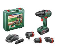 Bosch 3 Attachment 18V 1 X 2.5 Li-Ion Cordless Combi Drill Advanced Impact 18