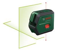 Bosch Cross line Laser AdvancedLevel 2G (self-Levelled Laser Cross, Green Laser, 3,6 V Li-Ion Battery with USB-C in-Tool Charging, in Cardboard Box)