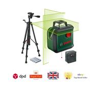 Bosch ADVANCEDLEVEL 360 Self Levelling Cross Line Green Laser Level Tripod Set