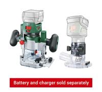 Bosch AdvancedTrim Cordless Router Combi Set with Accessories - Bare