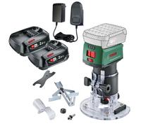Bosch Advancedtrimrouter 18V 18V-8 Cordless Trim Router 2 X 2.0Ah Batteries - Bosch Power For All