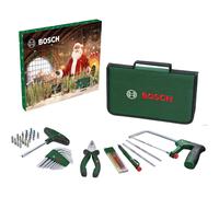 Bosch 41-Piece Hand Tool Advent Calendar 2025 (Set with Hacksaw, Screwdriver bit T-Handle, Screwdriver bits, Accessories, Marker Pencil, Multicolor Leads, Bag, Accessory Handtools)