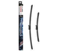 Bosch Aerotwin A138 S - Front Windscreen Wipers - Set of 2 Replacement Blades - Comes with Pre-assembled Adapter - 2 Blades, 600 mm / 400 mm - Only for Left-Hand Drive (EU)