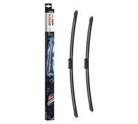 Bosch Aerotwin A244S - Front Windscreen Wipers - Set of 2 Replacement Blades - Comes with Pre-assembled Adapter - 2 Blades, 625 mm / 550 mm