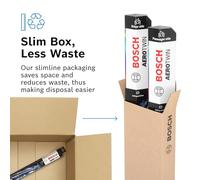 Bosch Aerotwin A298S - Front Windscreen Wipers - Set of 2 Replacement Blades - Comes with Pre-assembled Adapter - 2 Blades, 600 mm / 500 mm - Comes in Slim, Space-saving Packaging