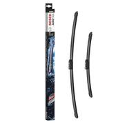 Bosch Aerotwin A414S - Front Windscreen Wipers - Set of 2 Replacement Blades - Comes with Pre-assembled Adapter - 2 Blades, 650 mm / 400 mm