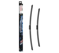 Bosch Aerotwin A414S - Front Windscreen Wipers - Set of 2 Replacement Blades - Pre-assembled Adapter - 2 Blades, 650mm / 400mm - Only for Left-Hand Drive (EU) - Comes in Slim, Space-saving Packaging