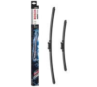 Bosch Aerotwin A555S - Front Windscreen Wipers - Set of 2 Replacement Blades - Comes with Pre-assembled Adapter - 2 Blades, 600mm/400mm - Only for left-hand drive (EU)