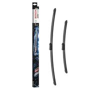 Bosch Aerotwin A863S - Front Windscreen Wipers - Set of 2 Replacement Blades - Comes with Pre-assembled Adapter - 2 Blades, 650 mm / 450 mm - Only for Left-Hand Drive (EU)