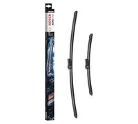 Bosch Aerotwin AM246S - Front Windscreen Wipers - Set of 2 Replacement Blades - Comes with Pre-assembled Adapter - 2 Blades, 650 mm / 380 mm - Only for Right-Hand Drive (UK)