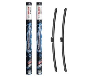 Bosch Aerotwin eA 843 S Front Windscreen Wipers, 2 Blades, 550 mm / 550 mm | Replacement Blades with Pre-assembled Adapter - Comes in Slim, Space-saving Packaging - Only for left-hand drive (EU)