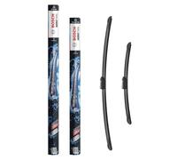 Bosch Aerotwin eA 945 S Front Windscreen Wipers, 2 Blades, 650 mm / 400 mm | Replacement Blades with Pre-assembled Adapter - Comes in Slim, Space-saving Packaging - Only for left-hand drive (EU)
