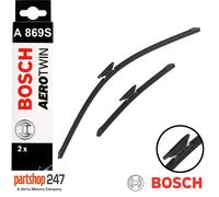 Bosch Wiper Blades Aerotwin A869S – Front Twin Pack 650/340 mm