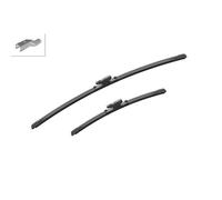 Bosch AeroTwin Retrofit Front Windscreen Wiper Blade Flat 65/40cm A157S Set of 2