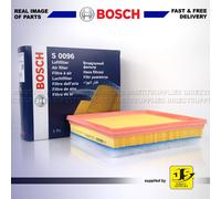 Bosch S0096 Car Air Filter - Separates Particles from the Air Intake - Moisture-resistant plus High Tensile Strength