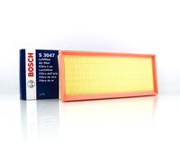 Bosch S3047 Car Air Filter - Separates Particles from the Air Intake - Moisture-resistant plus High Tensile Strength