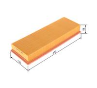 Air filter Filter Insert 1 457 433 058 BOSCH for VW SEAT