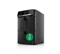 Bosch Air Fryer Series 6, XXL Double Stack 12L, 2 x 6L drawers with SYNC function, 6 food presets, non-toxic coating, metal interior, black, MAFD661B0