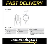 Bosch Alternator 0986039260 1096758 15067533 21727737 3986429 8156817 OE Quality
