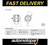 Bosch Alternator 0986049181 1229421 1429688 1429689 1464784 1464785 OE Quality
