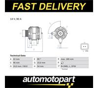 BOSCH 0 986 080 190 Alternator