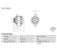 BOSCH 0 986 081 700 Alternator