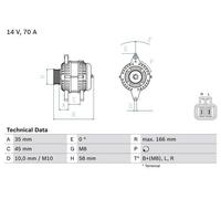 BOSCH 0 986 083 930 Alternator
