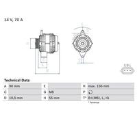 BOSCH 0 986 045 751 Alternator