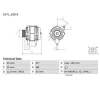 Alternator 0986082350 Bosch 270600T050 270600T051 2706037050 2706037051 Quality