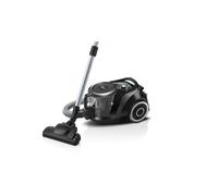 Bosch Bagless Series 6 BGC41XSIL, Floor Vacuum Cleaner, Ideal for Allergy Sufferers, Hygiene Filter, for Parquet, Carpet, Tiles, Crevice Nozzle, Extra Quiet (68 dB), Long Cable, 700 W, Black