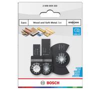 Bosch Basic Starlock Multi-Tool Blade Set for Wood 3 Piece 2608669333