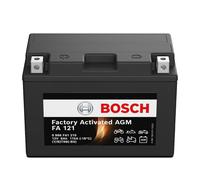 Bosch FA121 - AGM Motorcycle Battery - 12V 115A 8Ah - Suitable for motorcycles, motorbikes, enduros, scooters, quads, jet skis - Compatible M6013, BT9B-BS, BT9B