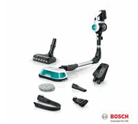 Bosch BCS71HYGGB Unlimited 7 Aqua Cordless Vacuum Cleaner & Mop White Turquoise