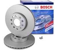 Bosch BD1023 Brake Disc Set - 288 mm Vented High-Carbon Disc - Front Axle - ECE-R90 Certified - Great Cooling and Noise Suppression, Advanced Corrosion protected - 1 Set of 2 Discs