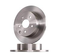 Bosch BD1257 Brake Disc Set - 281 mm Solid Discs - Rear Axle - ECE-R90 Certified - Reliable Braking, Stable Performance, Corrosion Protection - 1 Set of 2 Discs