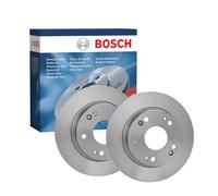 Bosch BD1284 Brake Disc Set - 260 mm Solid Discs - Rear Axle - ECE-R90 Certified - Reliable Braking, Stable Performance, Corrosion Protection - 1 Set of 2 Discs
