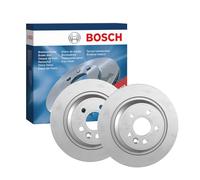 Bosch BD1296 Brake Disc Set - 302 mm Solid Discs - Rear Axle - ECE-R90 Certified - Long Service Life, Advanced Corrosion Protection - 1 Set of 2 Discs