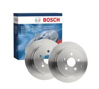 Bosch BD1502 Brake Disc Set - 269 mm Solid Discs - Rear Axle - ECE-R90 Certified - Reliable Braking, Stable Performance, Corrosion Protection - 1 Set of 2 Discs