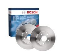 Bosch BD1505 Brake Disc Set - 255 mm Vented Discs - Front Axle - ECE-R90 Certified - Good Cooling, Reliable Braking, Corrosion Protection - 1 Set of 2 Discs
