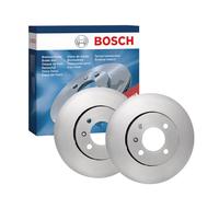 Bosch BD1606 Brake Disc Set - 256 mm Vented High-Carbon Discs - Front Axle - ECE-R90 Certified - Improved Cooling, Reduced Brake Fade, Corrosion Protection - 1 Set of 2 Discs