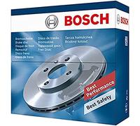 Bosch BD1696 Brake Disc Set - 299 mm Vented High-Carbon Disc - Rear Axle - ECE-R90 Certified - Great Cooling and Noise Suppression, Advanced Corrosion protected - 1 Set of 2 Discs