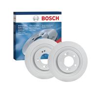 Bosch Rear Brake Discs Coated Solid 300mm Pair - 0986479A46